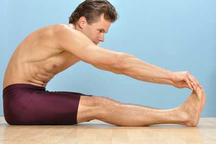 Man doing stretching exercise