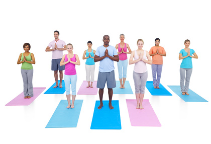 Group of Healthy People in the Fitness