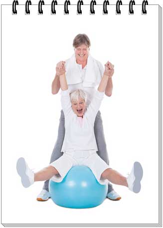 Older adult performing exercises to maintain vitality and mobility through physical therapy
